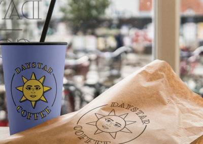 Daystar Coffee: Cup and Pastry Bag